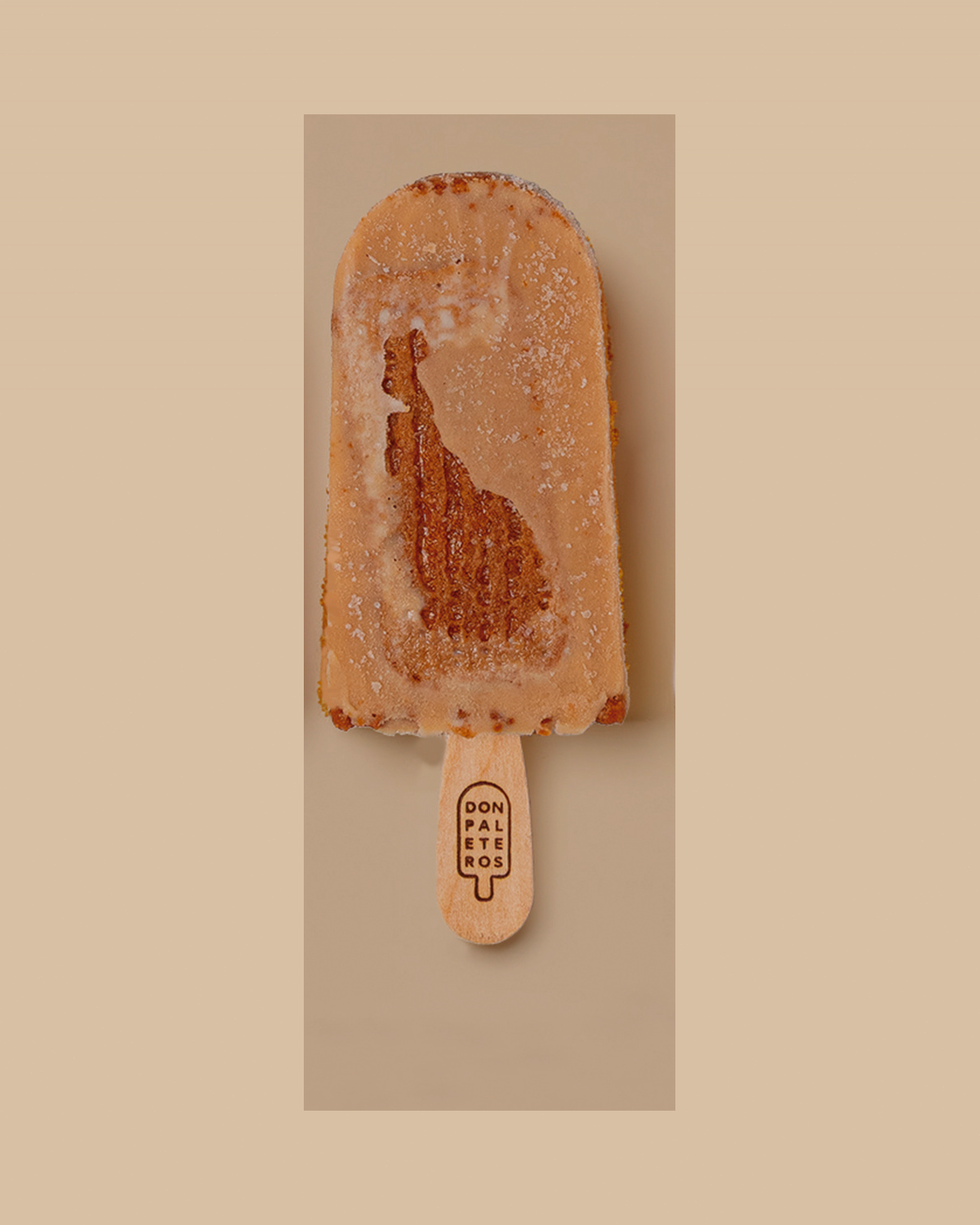 Paleta de chocolate rellena de chocolate