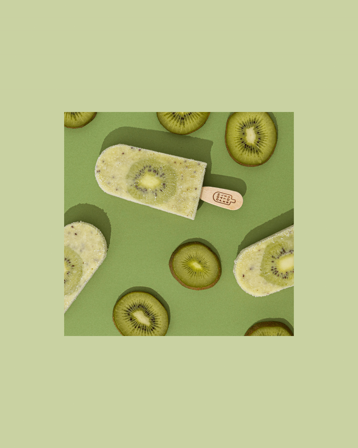 Paleta de kiwi artesanal Don Paleteros