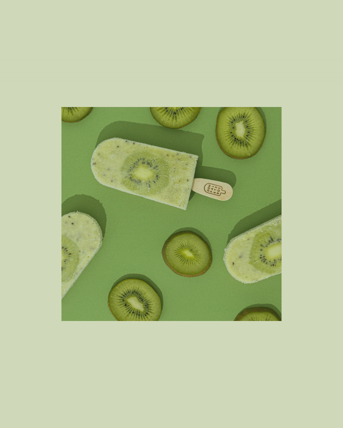 Paleta de té matcha sin azúcar añadido